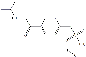 4-(2-isopropylaminoacetyl)phenylmethanesulfonamide hydrochloride Structure