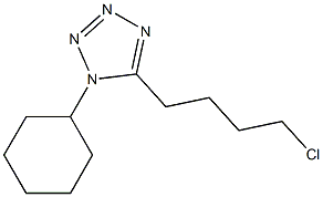 5-(4-chlorobutyl)-1-cyclohexyl-1H-tetrazole 구조식 이미지