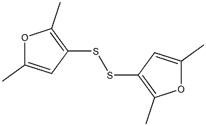 Bis(2,5-dimethyl-3-furanyl) disulfide 구조식 이미지