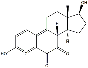 Estradiol-4,9-dienedione 구조식 이미지