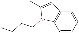 N-butyl-2-methylindole 구조식 이미지