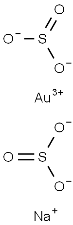 Gold sodium sulfite Structure