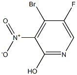4-Bromo-5-fluoro-2-hydroxy-3-nitropyridine 구조식 이미지