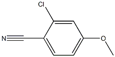 2-chloro-4-Methoxy benzene nitrile 구조식 이미지