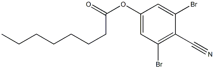 3,5-dibromo-4-cyanophenyl octanoate Structure