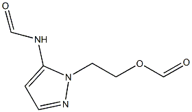 5-Formylamino-1-(2-formyloxyethyl)pyrazole Structure