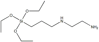 3-(2-aminoethyl)-aminopropyltriethoxysilane 구조식 이미지