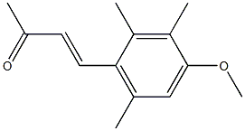 4-methoxy-2,3,6-trimethylphenyl-3-buten-2-one Structure