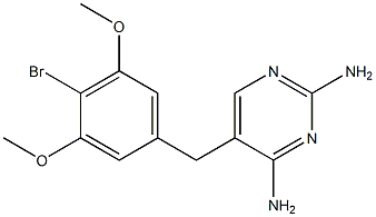 5-[(4-bromo-3,5-dimethoxyphenyl)methyl]-2,4-pyrimidinediamine Structure