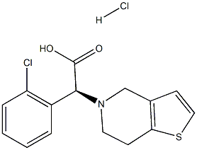 D-Clopidogrel hydrochloride 구조식 이미지