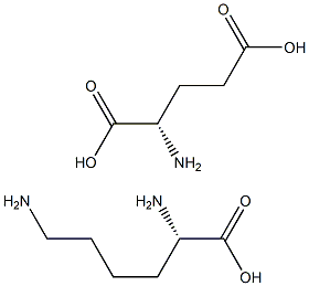 L-Lysine-L-glutamic acid Structure