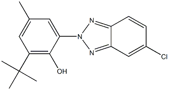 2-(2'-hydroxy-3'-tert-butyl-5'-methylphenyl)-5-chlorobenzotriazole Structure