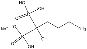 4-amino-1-hydroxybutylidene-1,1-diphosphonic acid monosodium salt 구조식 이미지