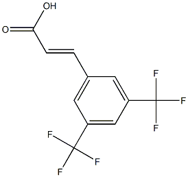 3,5-bistrifluoromethylcinnamic acid Structure