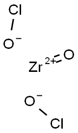 Zirconyl hydroxychloride 구조식 이미지