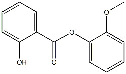 2-METHOXYPHENYL 2-HYDROXYBENZOATE 구조식 이미지