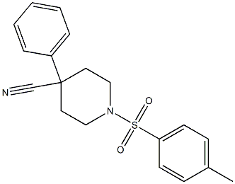 4-CYANO-4-PHENYL-1-(P-TOLUENESULFONYL)PIPERIDINE 구조식 이미지