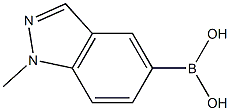 1-METHYLINDAZOLE-5-BORONICACID Structure