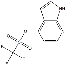 1H-PYRROLO[2,3-B]PYRIDIN-4-YLTRIFLUOROMETHANESULFONATE 구조식 이미지