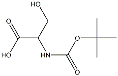 N-BOC-DL-SERINE 구조식 이미지