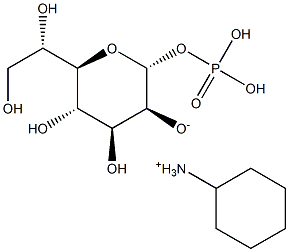 (D-Glycero-a-D-manno-heptopyranosyl)-dihydrogenphosphatecyclohexylammoniumsalt Structure