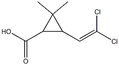 3-(2,2-dichloroethenyl)-2,2-dimethylcyclo propanecarboxlic acid 구조식 이미지