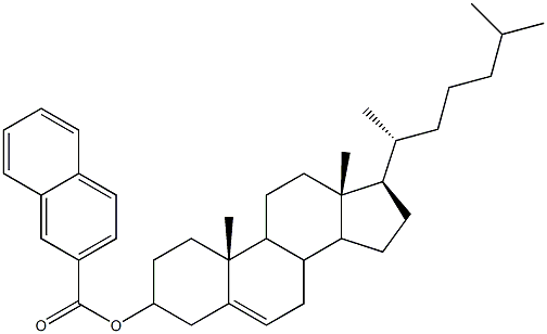 2-Naphthoic acid cholesteryl ester 구조식 이미지