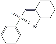 1-Cyclohexanol, 2-[1-(phenylsulfonyl)methylidene] 구조식 이미지