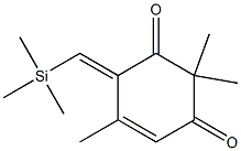 2,2,5-Trimethyl-6-trimethylsilylmethylenecyclohex-4-ene-1,3-dione Structure