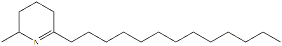 2-Methyl-6-tridecyl-2,3,4,5-tetrahydropyridine Structure