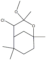 4-Chloro-3-methoxy-1,3,6,6-tetramethyl-2-oxabicyclo[3.3.1]nonane Structure