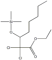 Ethyl 2,2-dichloro-3-[(trimethylsilyl)oxy]octanoate Structure