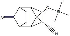 Tricyclo[4.2.1.1(2,5)]decan-9-one, 10-cyano-10-trimethylsilyloxy- Structure