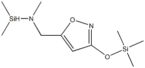 Trimethyl-N-((3-[(trimethylsilyl)oxy]-5-isoxazolyl)methyl)silanamine Structure