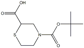 4-(TERT-BUTOXYCARBONYL)THIOMORPHOLINE-2-CARBOXYLICACID Structure