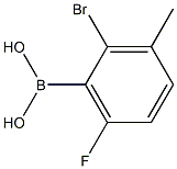 2-Bromo-6-fluoro-3-methylbenzeneboronic acid Structure