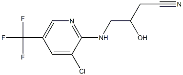 4-[3-Chloro-5-(trifluoromethyl)pyridin-2-ylamino]-3-hydroxybutyronitrile 97% Structure