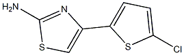 2-Amino-4-(5-chlorothien-2-yl)-1,3-thiazole 97% Structure