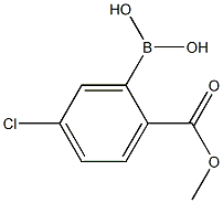5-Chloro-2-(methoxycarbonyl)benzeneboronic acid Structure