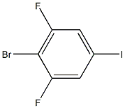 1-IODO-3,5-DIFLUORO-4-BROMOBENZENE Structure