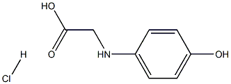 D(-)-P-HYDROXYPHENYLGLYCINE HYDROCHLORIDE Structure