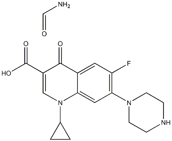 Ciprofloxacin Formamide 구조식 이미지