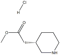 (S)-3-Piperidine Acetic Acid Methyl Ester HCl Structure