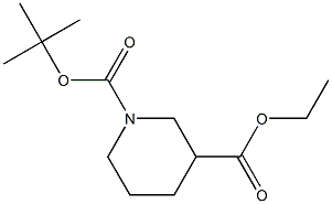 Ethyl 1-Boc-Piperidine-3-Carboxylate Structure