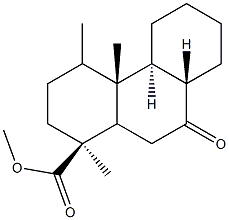 methyl-O-methyl-7-ketopodocarpate Structure