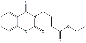 4-(3,4-dihydro-2,4-dioxo-2H-1,3--benzoxazin-3-yl)butyric acid ethyl ester 구조식 이미지