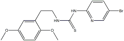 N'-(5-bromo-2-pyridyl)-N-(2-(2,5-dimethoxyphenyl)ethyl)thiourea Structure