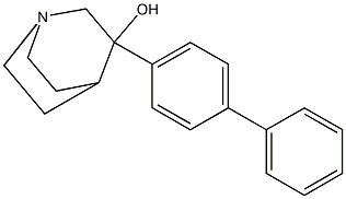 3-(biphenyl-4-yl)-3-hydroxyquinuclidine Structure