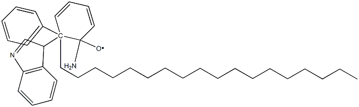 1,2-dihydro-2-octadecyl-2-phenyl-3H-indole-3-phenylimino-1-oxyl Structure