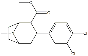 3-(3',4'-dichlorophenyl)tropane-2-carboxylic acid methyl ester Structure